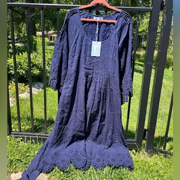 Hill House Linen Cora Midi Dress NWT - Picture 11 of 12